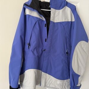 Women's Blue and Gray Outdoor Jacket